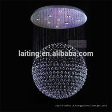 Peças de cristal 2017 para design moderno de forma de bola de lustre